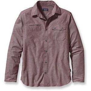 Patagonia Chambray Button Down Long Sleeve Daily Shirt Red Size XL